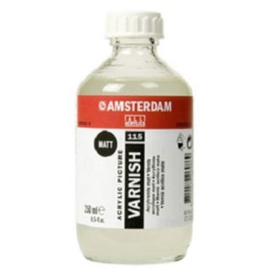 Material Bellas Artes –pintura- Barniz acrilico mate Amsterdam Talens, 250 ml. | totenart.com