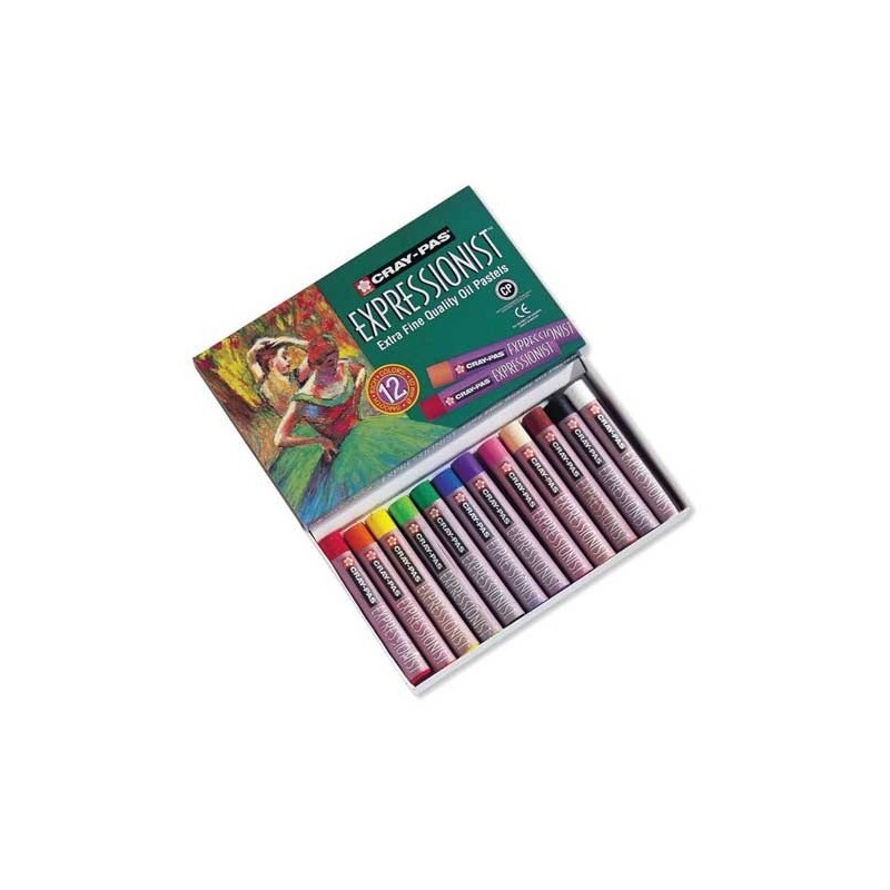 Material Bellas Artes – pintura-y-dibujo - Caja pastel al Oleo Sakura Expressionist, 12 colores | totenart.com