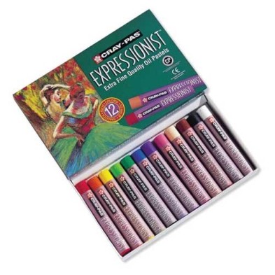 Material Bellas Artes – pintura-y-dibujo - Caja pastel al Oleo Sakura Expressionist, 12 colores | totenart.com