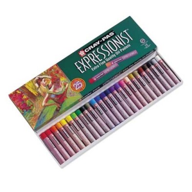 Material Bellas Artes – pintura-y-dibujo - Caja pastel al Oleo Sakura Expressionist, 25 colores | totenart.com