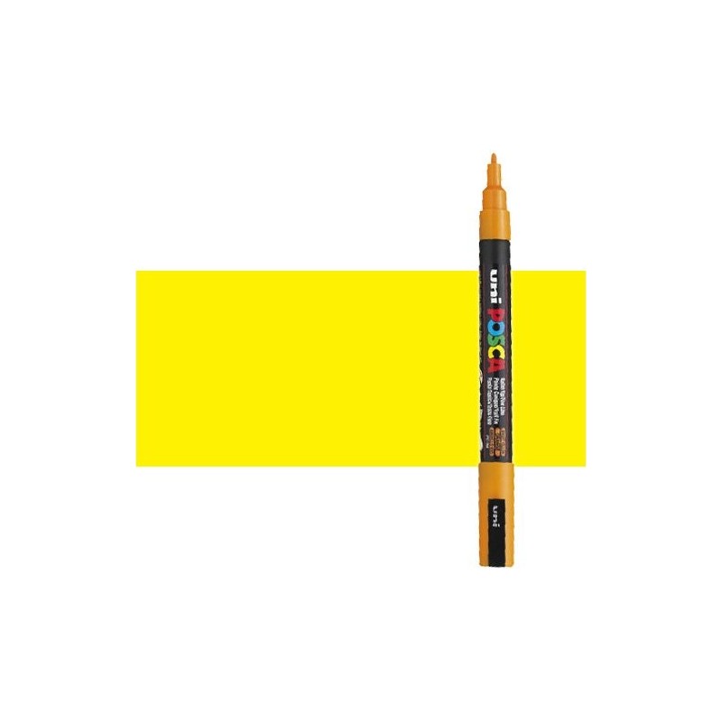 Material Bellas Artes - Pintura - Rotulador Posca Amarillo (1100) PC3M, punta redonda (0.9-1.3 mm.) | totenart.com