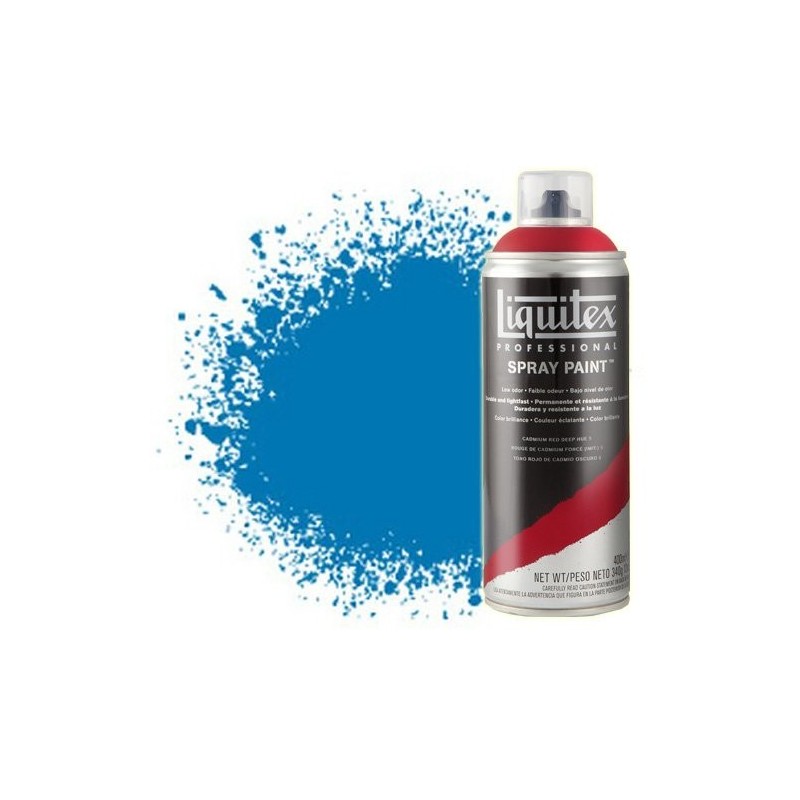 Material Bellas Artes - Pintura - Pintura en Spray Azul Brillante 0570, Liquitex acrílico, 400 ml. | totenart.com