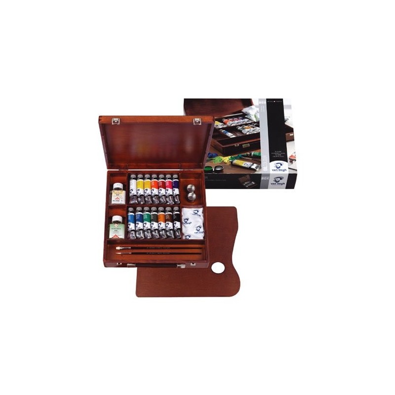 Material Bellas Artes - Pintura - Caja de madera Inspiration óleo Van Gogh  | totenart.com