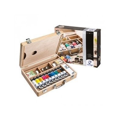 Material Bellas Artes - Pintura - Caja de madera con 10 colores óleo Van Gogh (40 ml) | totenart.com