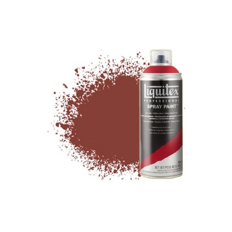 Material Bellas Artes - Pintura - Pintura en Spray Rojo cadmio claro 2, 2510, Liquitex acrílico, 400 ml. | totenart.com