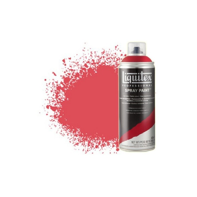 Material Bellas Artes - Pintura - Pintura en Spray Rojo cadmio medio 5, 5151, Liquitex acrílico, 400 ml. | totenart.com