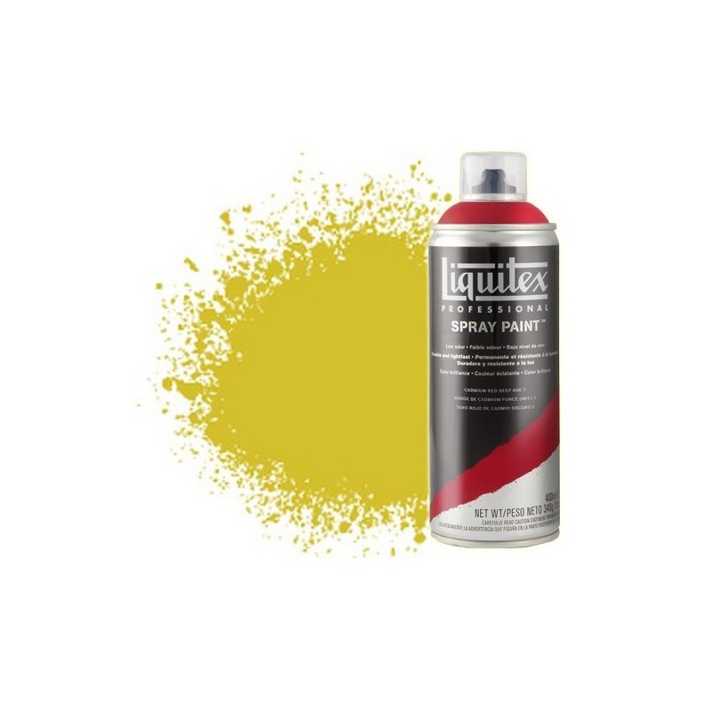 Material Bellas Artes - Pintura - Pintura en Spray amarillo medio azo 0412, Liquitex acrílico, 400 ml. | totenart.com