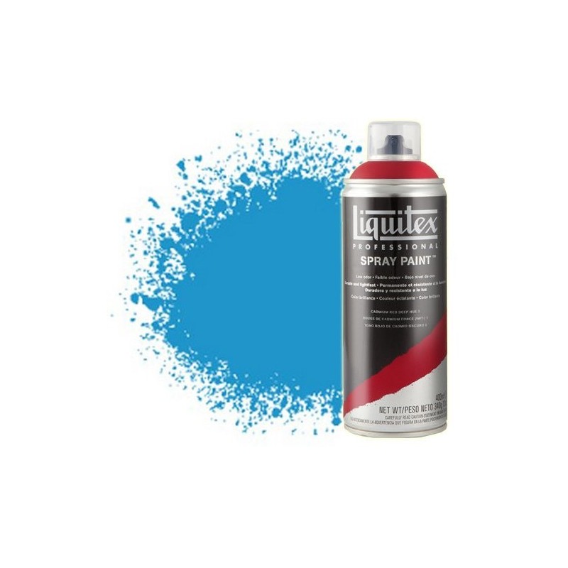 Material Bellas Artes - Pintura - Pintura en Spray Azul cerúleo 6, 6470, Liquitex acrílico, 400 ml. | totenart.com