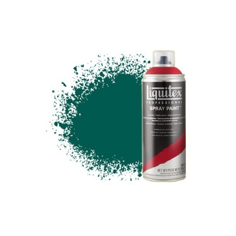 Material Bellas Artes - Pintura - Pintura en Spray Verde esmeralda 0450, Liquitex acrílico, 400 ml. | totenart.com