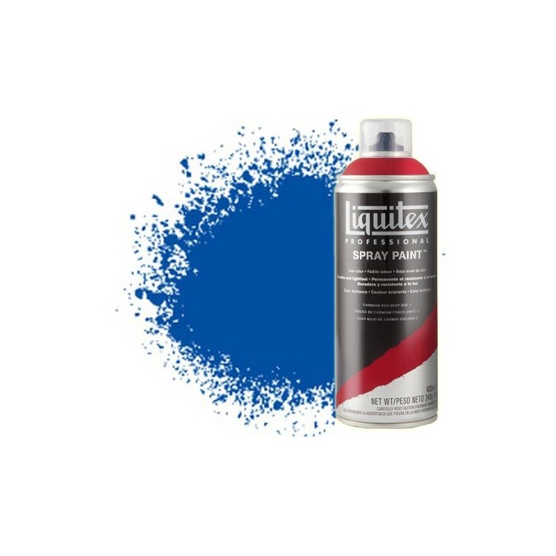 Material Bellas Artes - Pintura - Pintura en Spray Azul cobalto 0381, Liquitex acrílico, 400 ml. | totenart.com