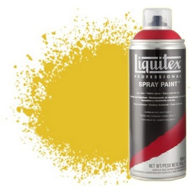 Material Bellas Artes - Pintura - Pintura en Spray Amarillo cadmio medio 0830, Liquitex acrílico, 400 ml. | totenart.com