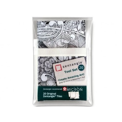 Material Bellas Artes - Pintura - Estuche Zentangle 20 papeles blancos | totenart.com