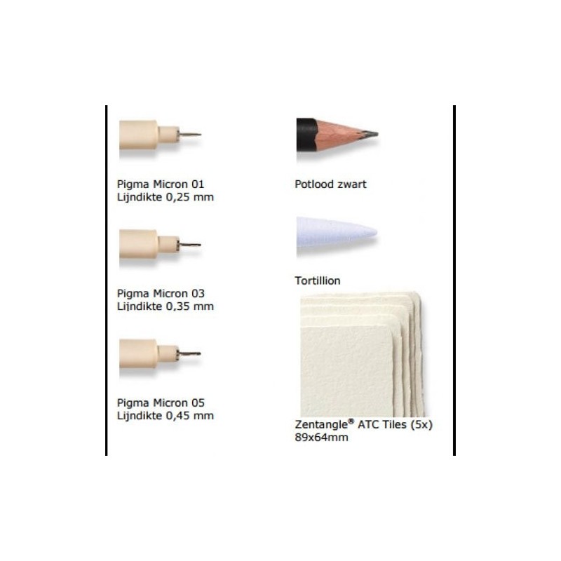 Material Bellas Artes - Pintura - Estuche Zentangle 10 piezas | totenart.com