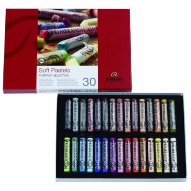 Material Bellas Artes – pintura-y-dibujo - Caja pastel Rembrandt 30 colores, Seleccion Retrato | totenart.com