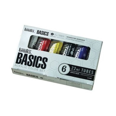 Material Bellas Artes - Pintura - Estuche con 6 colores acrílicos Liquitex Basics (22 ml) | totenart.com