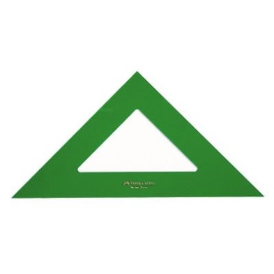 Material Bellas Artes - Dibujo - Escuadra 32 cm. verde Faber Castell | totenart.com