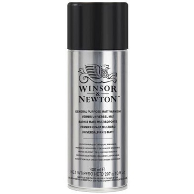 Material Bellas Artes – pintura- Barniz mate Winsor & Newton en spray para acrílico y óleo (400 ml) | totenart.com