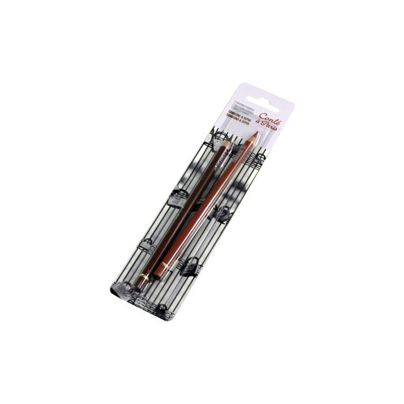 Material Bellas Artes - Pintura - Set lápices sanguina y sepia Conte | totenart.com