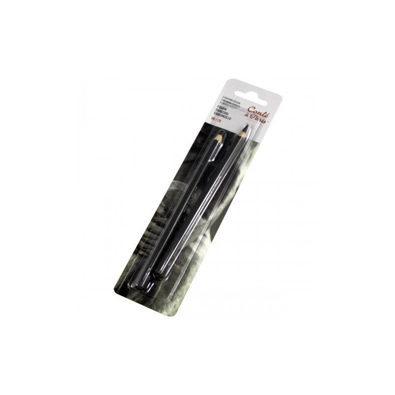 Material Bellas Artes - Pintura - Set lápices carbon HB y 2B Conte | totenart.com