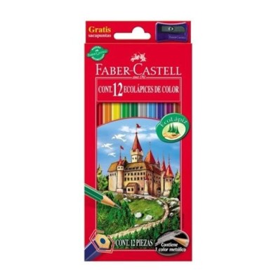 Material Bellas Artes – pintura-y-dibujo - Estuche 12 lapices color Faber Castell | totenart.com