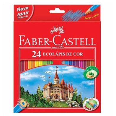 Material Bellas Artes – pintura-y-dibujo - Estuche 24 lapices color Faber Castell | totenart.com