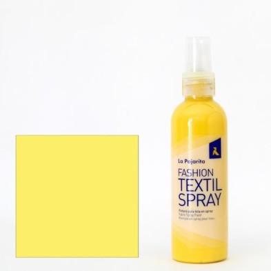 Material Bellas Artes - Pintura - Pintura textil Amarillo Limón 02 SPRAY (100 ml.), La Pajarita | totenart.com