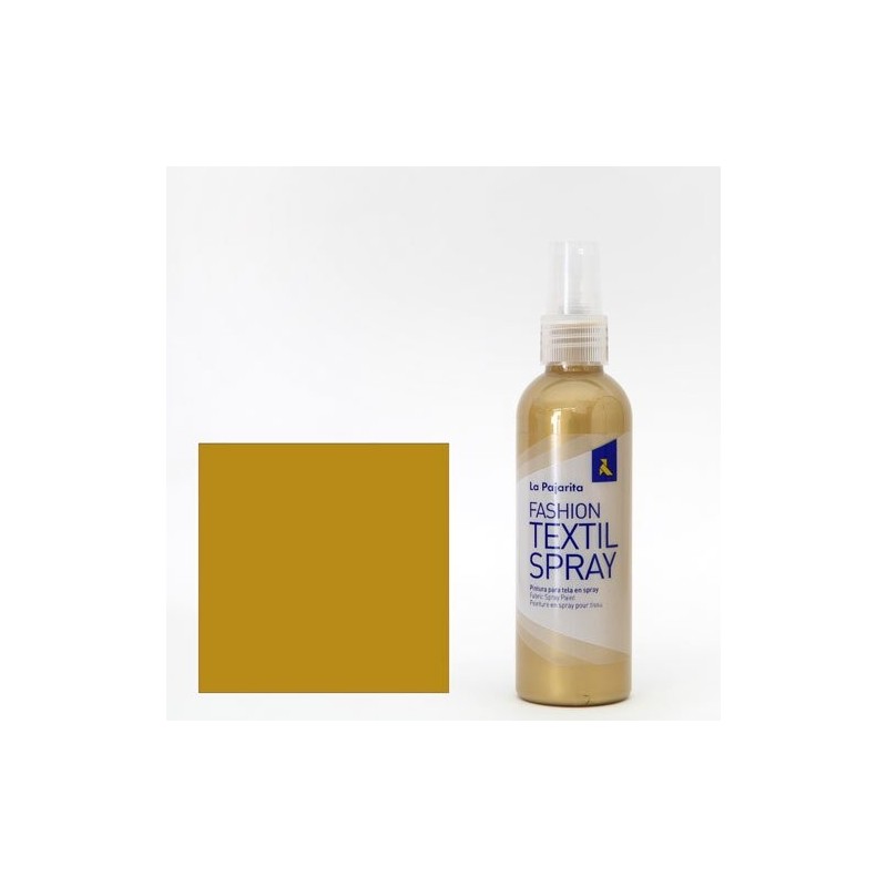 Material Bellas Artes - Pintura - Pintura textil Oro 11 SPRAY (100 ml.), La Pajarita | totenart.com