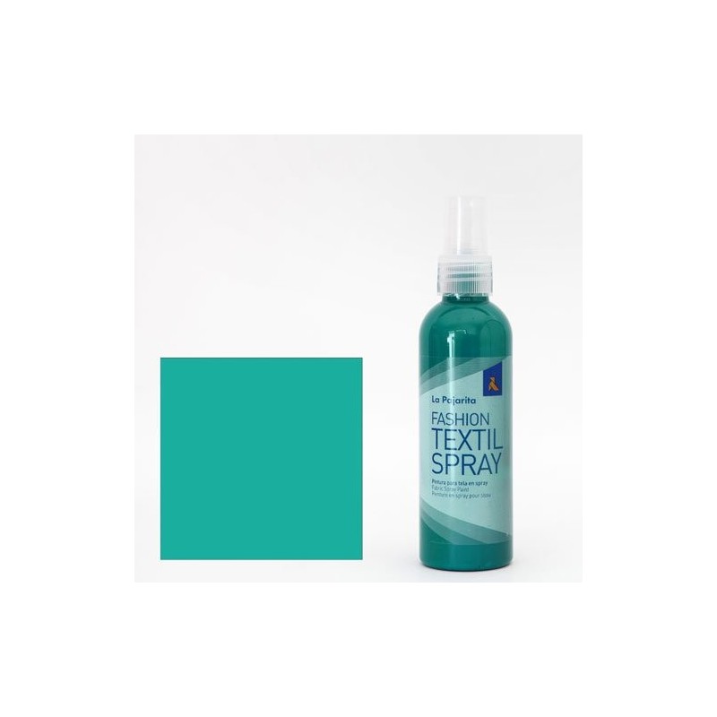 Material Bellas Artes - Pintura - Pintura textil Verde Caribe 08 SPRAY (100 ml.), La Pajarita | totenart.com