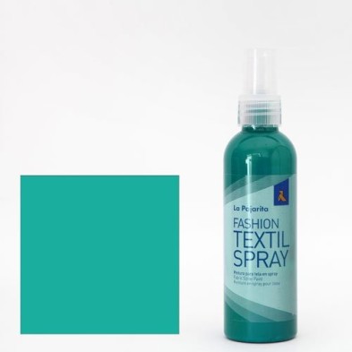 Material Bellas Artes - Pintura - Pintura textil Verde Caribe 08 SPRAY (100 ml.), La Pajarita | totenart.com