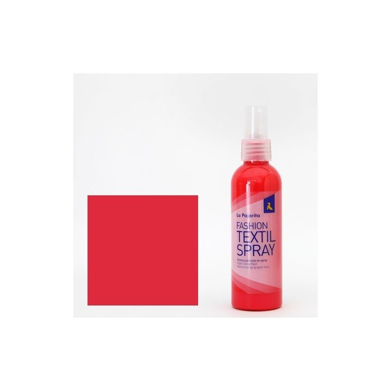 Material Bellas Artes - Pintura - Pintura textil Rojo Cherry 04 SPRAY (100 ml.), La Pajarita | totenart.com