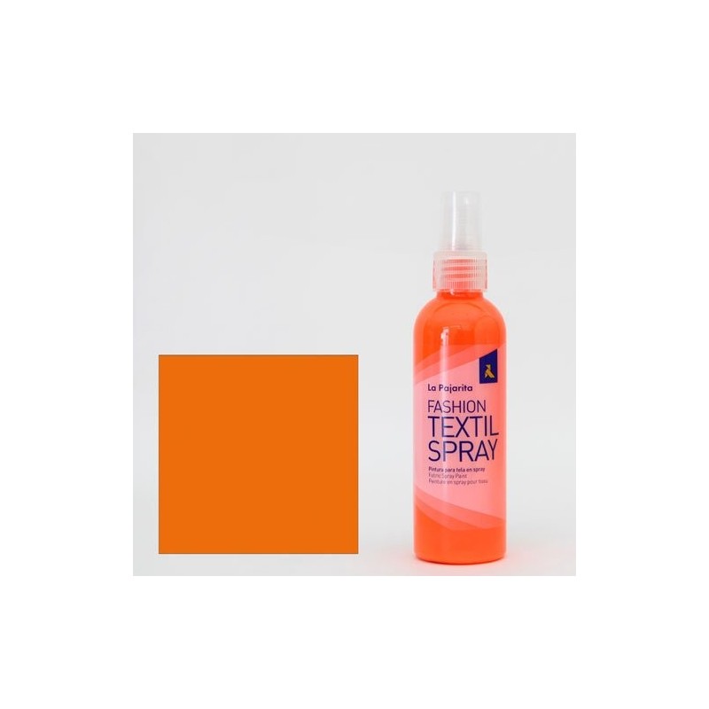 Material Bellas Artes - Pintura - Pintura textil Naranja Fluo 14 SPRAY (100 ml.), La Pajarita | totenart.com