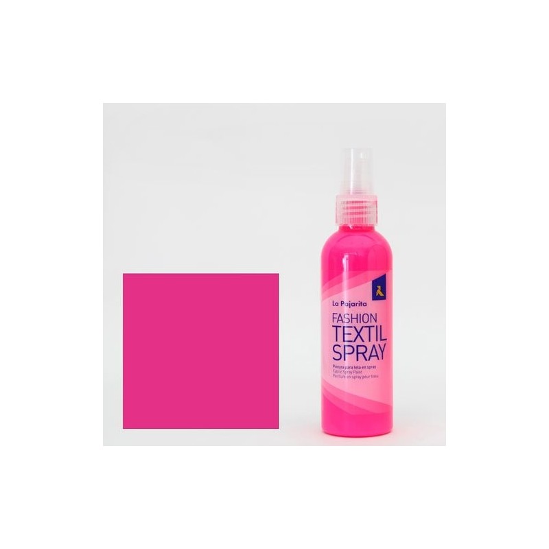 Material Bellas Artes - Pintura - Pintura textil Rosa Fluo 15 SPRAY (100 ml.), La Pajarita | totenart.com