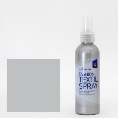 Material Bellas Artes - Pintura - Pintura textil Plata 12 SPRAY (100 ml.), La Pajarita | totenart.com