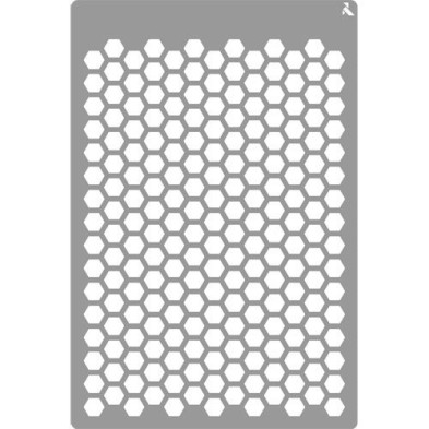 Material Bellas Artes - Pintura - Stencil plantilla 14 Panal 20x30cm. La Pajarita | totenart.com