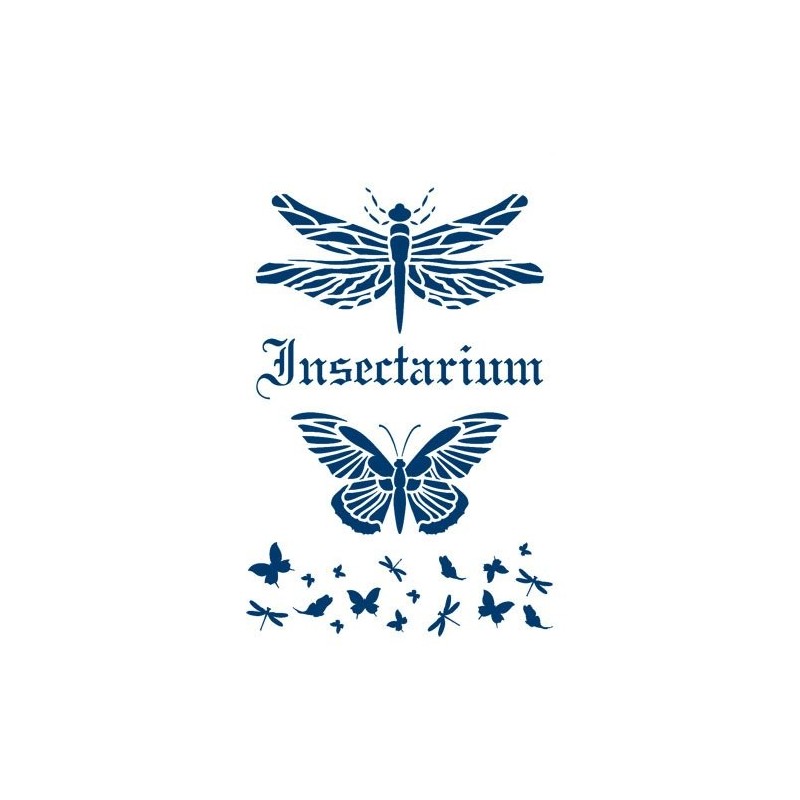 Material Bellas Artes - Pintura - Stencil plantilla 50 Insectos 20x30cm. La Pajarita | totenart.com