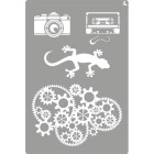 Material Bellas Artes - Pintura - Stencil plantilla 10 Indie 20x30cm. La Pajarita | totenart.com