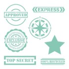 Material Bellas Artes - Pintura - Stencil plantilla 04 Sellos 20x20cm. La Pajarita | totenart.com