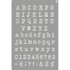 Material Bellas Artes - Pintura - Stencil plantilla 11 Abecedario 20x30cm. La Pajarita | totenart.com