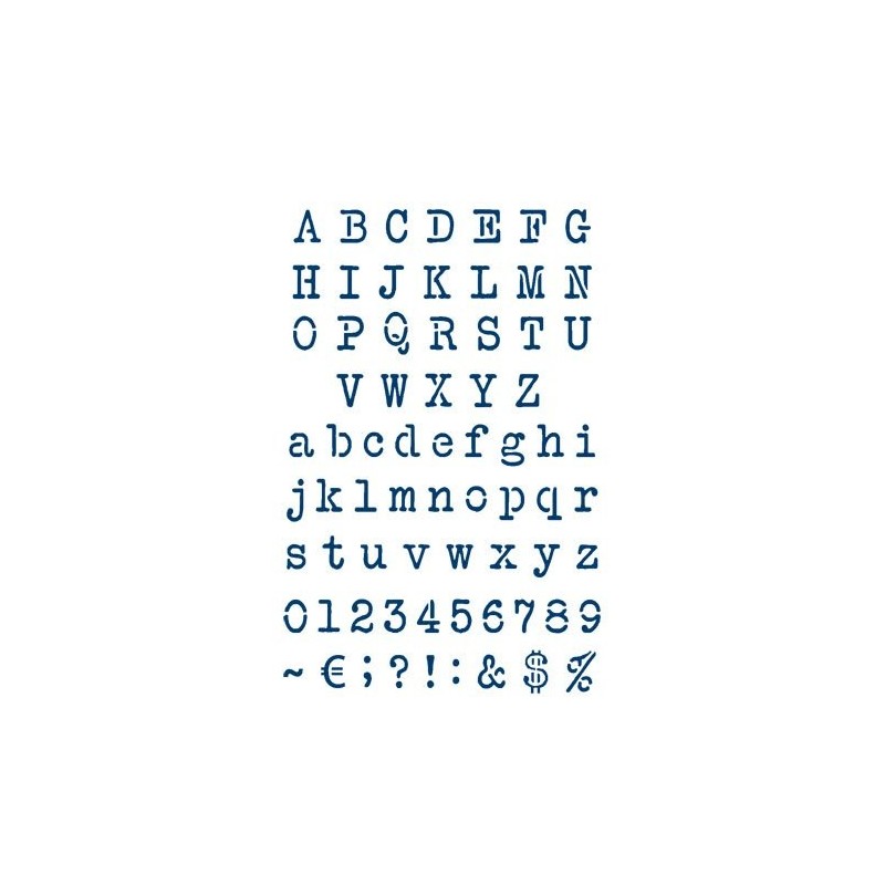 Material Bellas Artes - Pintura - Stencil plantilla 11 Abecedario 20x30cm. La Pajarita | totenart.com