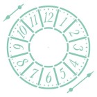 Material Bellas Artes - Pintura - Stencil plantilla 05 Reloj 20x20cm. La Pajarita | totenart.com