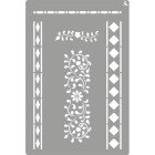 Material Bellas Artes - Pintura - Stencil plantilla 08 Deco 20x30cm. La Pajarita | totenart.com