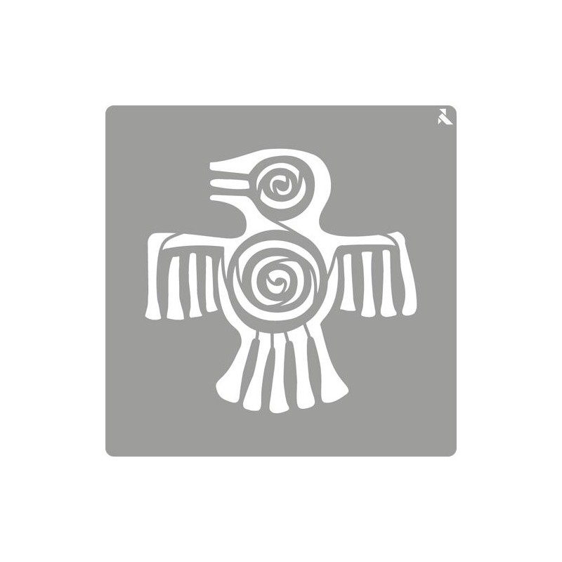 Material Bellas Artes - Pintura - Stencil plantilla 02 Maya 20x20cm. La Pajarita | totenart.com