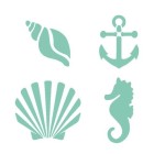 Material Bellas Artes - Pintura - Stencil plantilla 03 Mar 20x20cm. La Pajarita | totenart.com