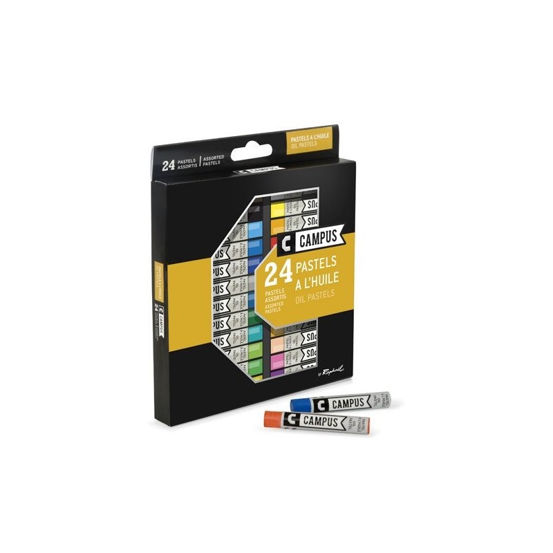 Material Bellas Artes – pintura-y-dibujo - Caja pastel al Oleo 24 colores Campus Raphael | totenart.com