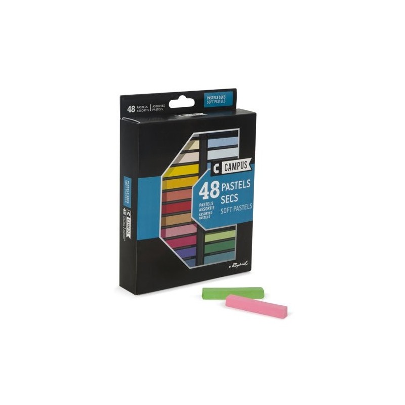 Material Bellas Artes – pintura-y-dibujo - Caja pastel seco 48 colores Campus Raphael | totenart.com