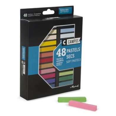 Material Bellas Artes – pintura-y-dibujo - Caja pastel seco 48 colores Campus Raphael | totenart.com