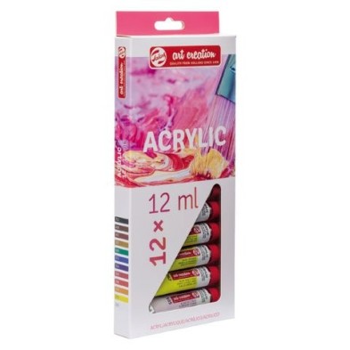 Material Bellas Artes - Pintura - Estuche de 12 colores acrílicos Art Creation (12 ml) | totenart.com