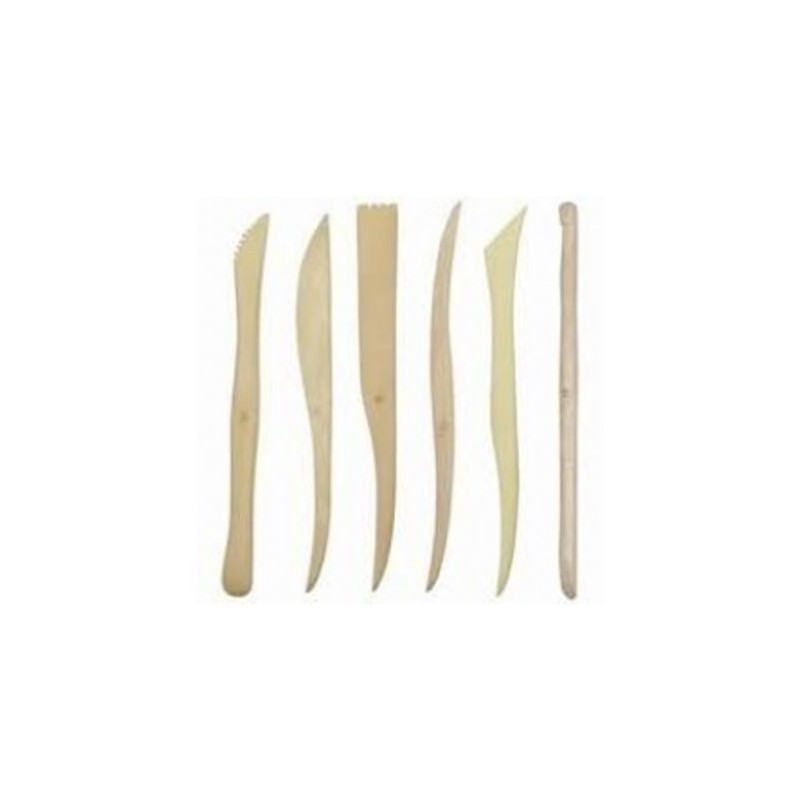 Material Bellas Artes - Pintura - Set 6 palillos de modelar dobles, 15 cm. | totenart.com