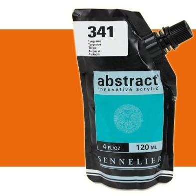 Material Bellas Artes - Pintura - Acrilico Sennelier Abstract Rojo Cadmio Anaranjado Tono 615, 120 ml. | totenart.com