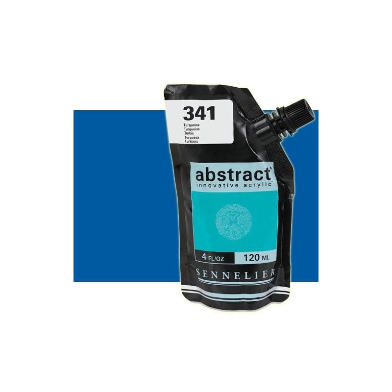 Material Bellas Artes - Pintura - Acrilico Sennelier Abstract Azul Cerúleo Tono 323, 120 ml. | totenart.com